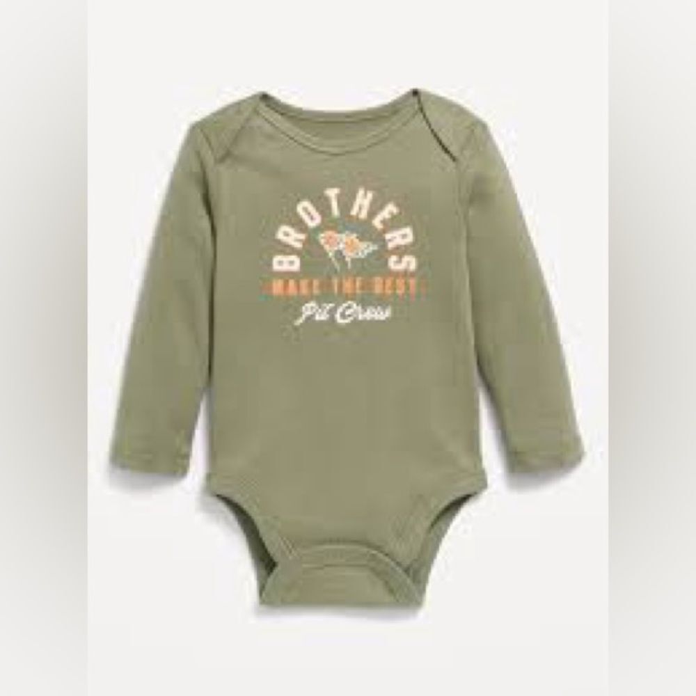 Brothers Pit Crew Kids Shirt - Green old navy BUNDLE